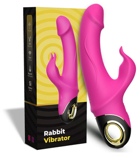 Różowy wibrator typu króliczek - gładki