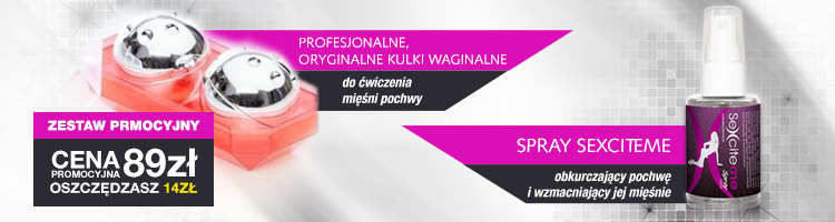 Kulki waginalne + spray sexciteme