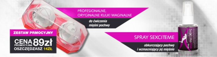Kulki waginalne + spray sexciteme