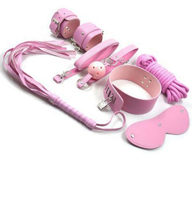 Różowy zestaw BDSM - 7 elementów