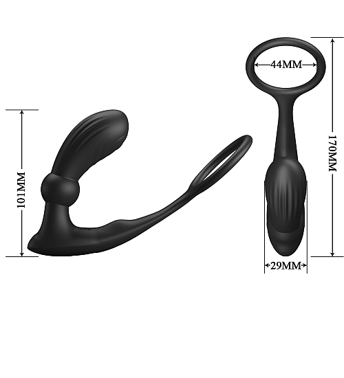 Masażer prostaty z zaczepem na członka