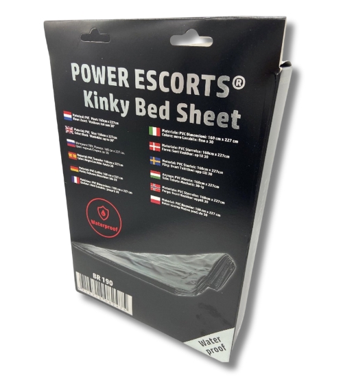 Czarne wodoodporne prześcieradło