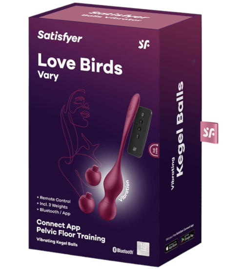 Wibrujące kulki gejszy - wymienne końcówki - pilot