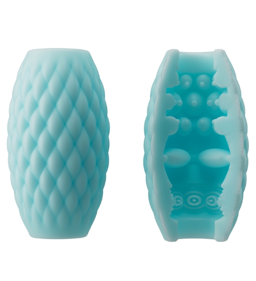 Niebieski masturbator kieszonkowy