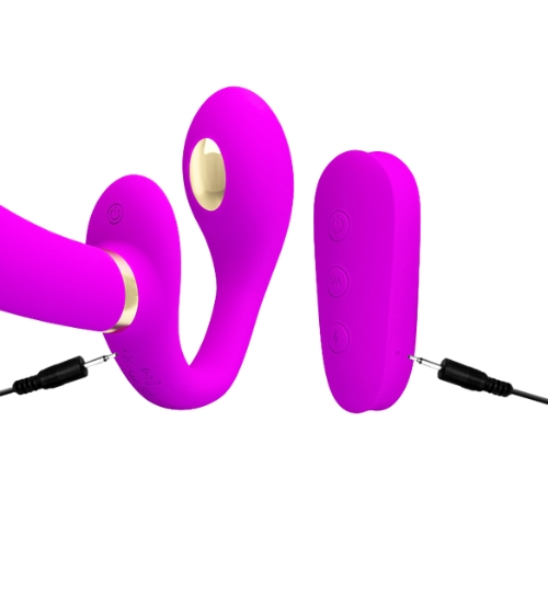 Strap-on bez uprzęży + elektrostymulacja