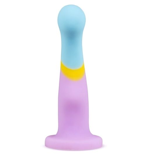 Trzykolorowe dildo z miękkiego silikonu