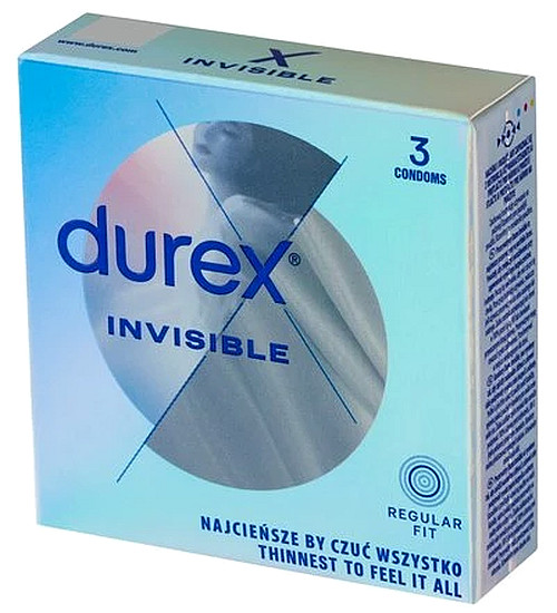 Prezerwatywy Durex Invisible - 3 szt.