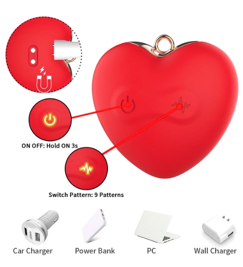 Naszyjnik z wibrującymi zaciskami na sutki