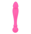 Dwustronne różowe dildo z silikonu