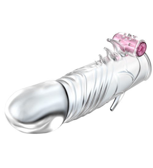 Wibrująca nasadka z wypustkami drażniącymi łechtaczkę i odbyt