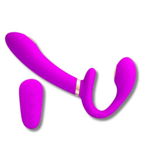 Strap-on bez uprzęży + elektrostymulacja