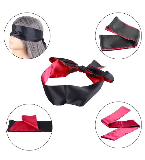 Satynowa opaska na oczy lub do krępowania