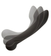 Czarne dwustronne silikonowe dildo 