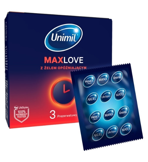Prezerwatywy MaxLove z żelem opóźniającym wytrysk