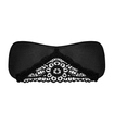 Czarna satynowa maska