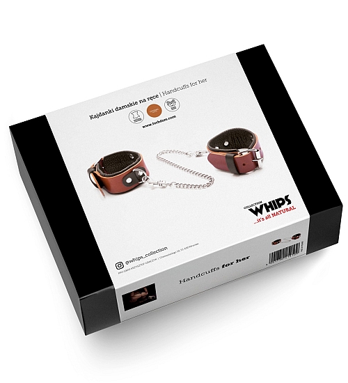 Stylowe kajdanki skórzane dla kobiet