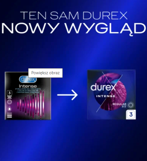 Stymulujące prezerwatywy Durex intense 3 szt