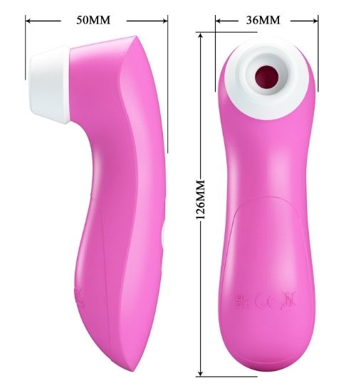 Różowy stymulator łechtaczki i sutków z 8 trybami pracy