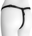 Silikonowy różowy strap-on z odczepianym falistym dildo