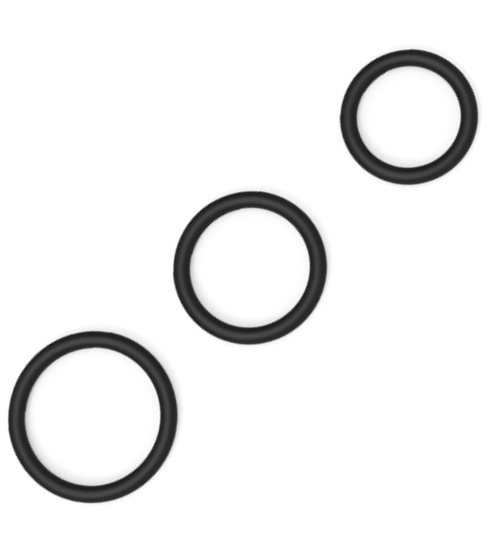 Zestaw 3 silikonowych pierścieni erekcyjnych