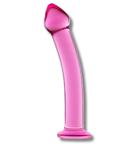Różowe szklane dildo