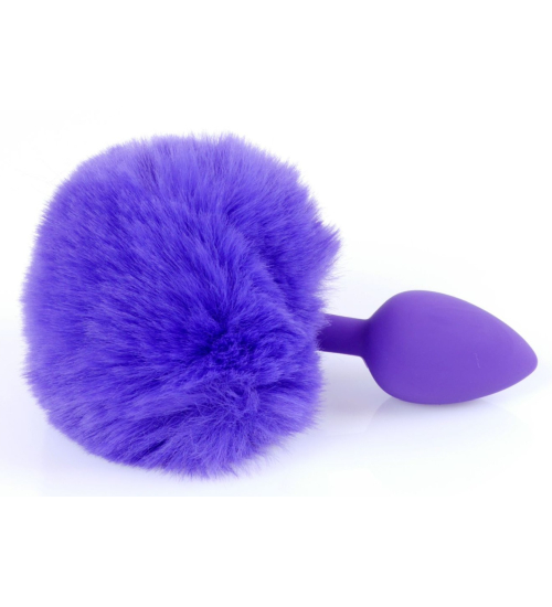 Fioletowy korek z pomponem