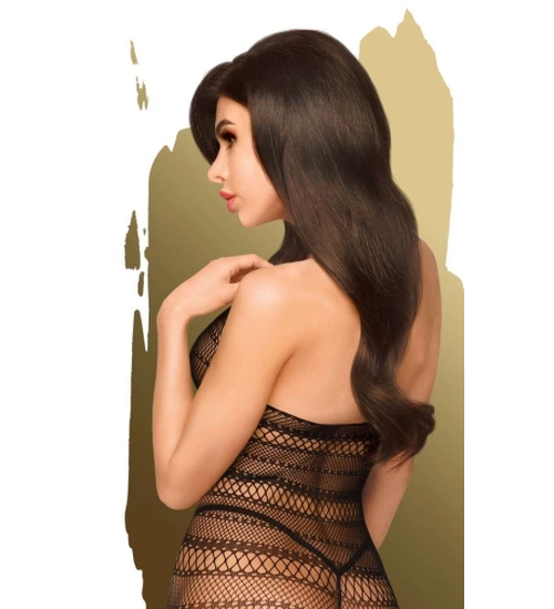 Mini sukienka z wysokim dekoltem