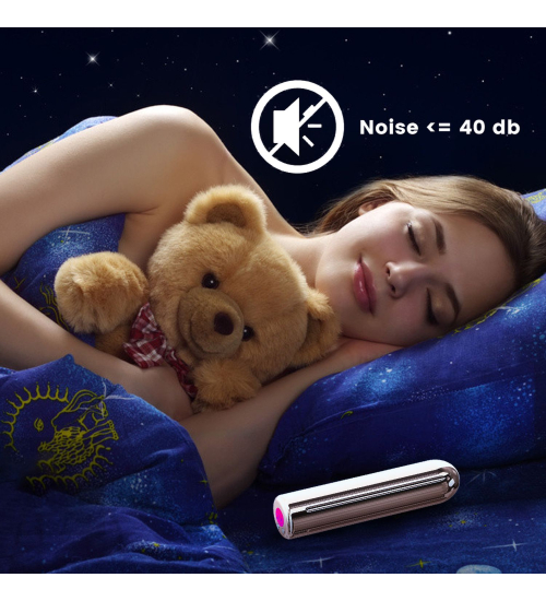 Mini wibrator - różowe złoto