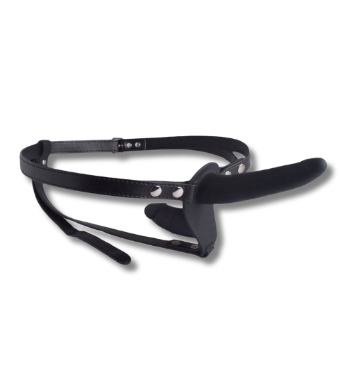 Czarny podwójny strap on