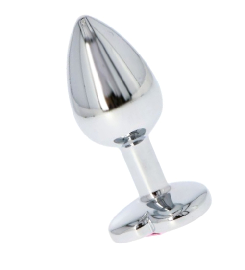 Plug z kryształem w kształcie serca