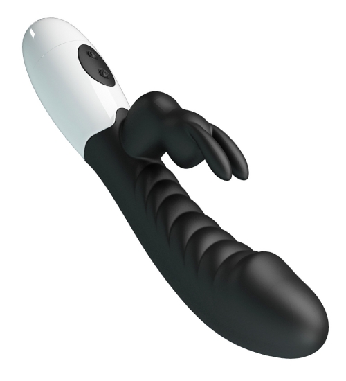 Czarny wibrator króliczek