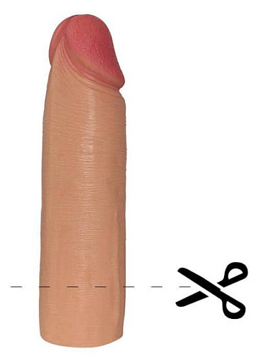 Nakładka wydłużająca imitująca męskiego penisa