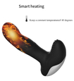 Grzejący masażer prostaty z pilotem
