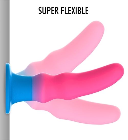 Różowo - niebieskie dildo analne