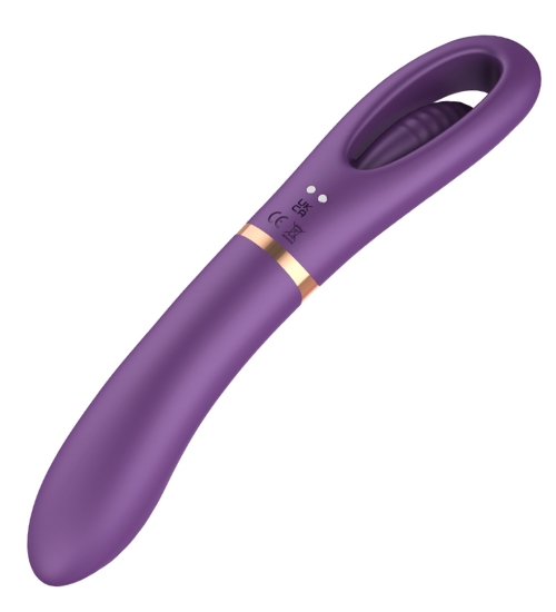 Dwustronny wibrator z flappingiem