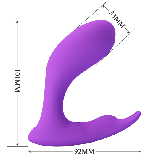 Fioletowy ślimaczek do stymulacji łechtaczki i punktu G
