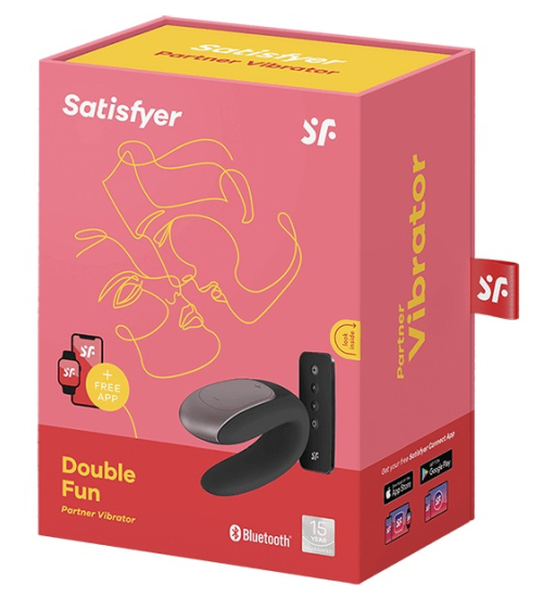 Czarny stymulator dla par Satisfyer