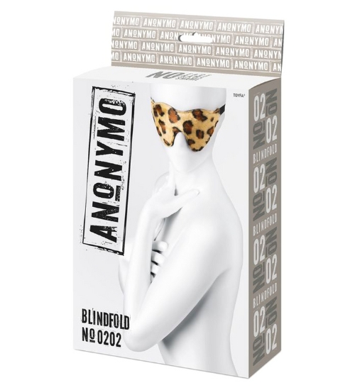 Maska na oczy w panterkę