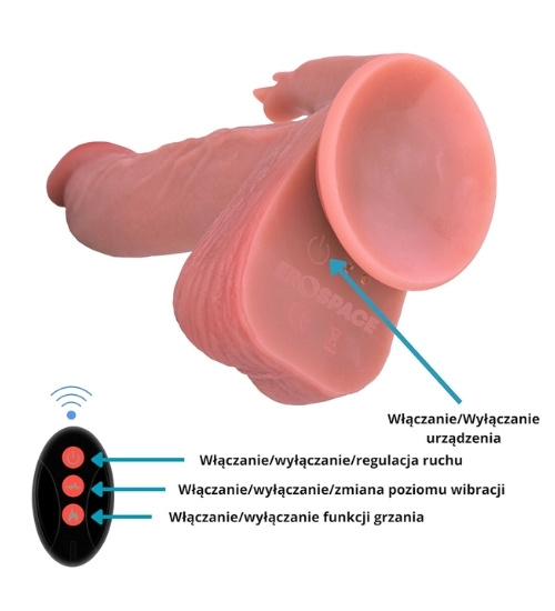 Podgrzewane dildo z ruchem posuwistym