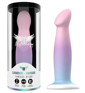 Niebiesko-różowe dildo Mythology z silikonu