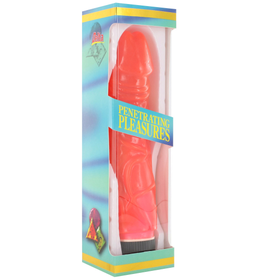 Gruby czerwony wibrator Jelly