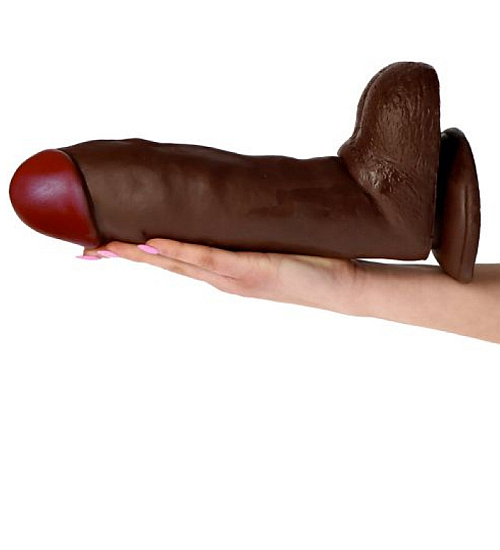 Ogromne brązowe dildo