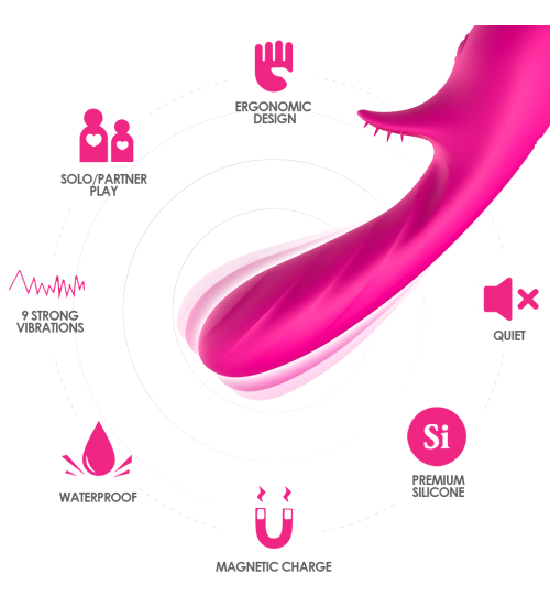 Masażer łechtaczki - Romance pink