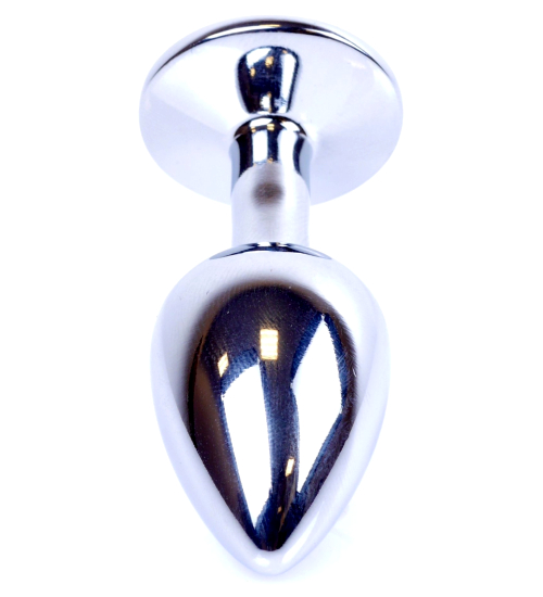 Arcypiękny plug z niebieskim diamentem