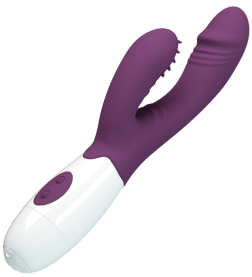 Wibrator z ruchomą wypustką