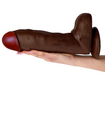 Ogromne brązowe dildo