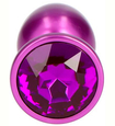Fioletowy korek analny z diamencikiem