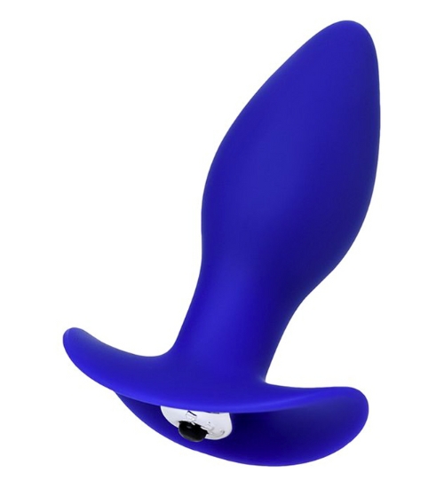 Fioletowy wibrujacy plug analny