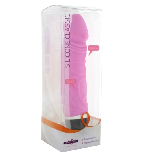 Klasyczny różowy wibrator - 7 trybów