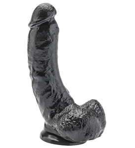 Duże dildo black z przyssawką